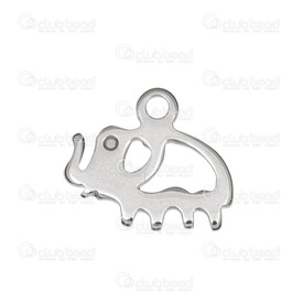 1413-1493 - Stainless Steel 304 Charm Elephant 11X9.5MM Natural 20pcs 1413-1493,Pendants,Elephant,Charm,Stainless Steel 304,11X9.5MM,Elephant,Description not available,Natural,China,20pcs,montreal, quebec, canada, beads, wholesale