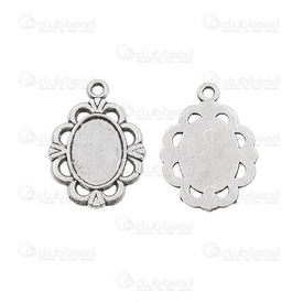 1413-1516-107 - Metal Pendant 14x10mm Antique Nickel 10pcs 1413-1516-107,540,Metal,10pcs,Pendant,Metal,14X10mm,Antique Nickel,10pcs,montreal, quebec, canada, beads, wholesale