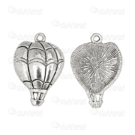 1413-1516-73 - Metal Pendant Ballooning 17x26mm Antique Nickel 10pcs 1413-1516-73,Clearance by Category,Metal,Pendant,Metal,Metal,17x26mm,Ballooning,Grey,Antique Nickel,China,10pcs,montreal, quebec, canada, beads, wholesale