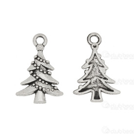 1413-1517-05 - Metal Pendant Christmas Tree 14x21mm Antique Nickel 20pcs Theme: Christmas 1413-1517-05,Clearance by Category,Metal,20pcs,Pendant,Metal,Metal,14X21MM,Christmas Tree,Antique Nickel,20pcs,Theme: Christmas,montreal, quebec, canada, beads, wholesale