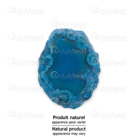 1413-1623-ASS7 - Semi precious stone pendant Blue druzy Assorted size-shape-color approx.45x30mm 1pc 1413-1623-ASS7,Pendants,Semi-precious Stone,montreal, quebec, canada, beads, wholesale