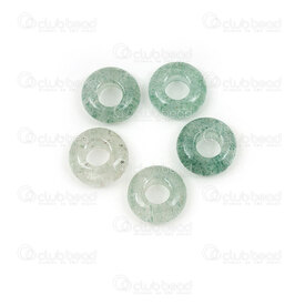 1413-1624-1001 - Natural Semi Precious Stone Donut Charm 10x4mm Green Aventurine 4mm Inner Diameter 10pcs 1413-1624-1001,4.2,montreal, quebec, canada, beads, wholesale