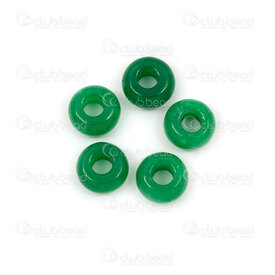 1413-1624-1003 - Natural Semi Precious Stone Donut Charm 10x5mm Green Jade 4mm Inner Diameter 10pcs 1413-1624-1003,G*,montreal, quebec, canada, beads, wholesale