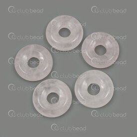 1413-1624-1803 - Natural Semi Precious Stone Donut Pendant Rose Quartz 18x4.5mm 5mm Inner Diameter 5pcs 1413-1624-1803,$1,montreal, quebec, canada, beads, wholesale