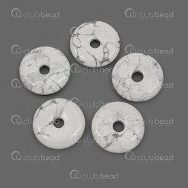 1413-1624-2405 - Pierre Fine Naturelle Pendentif Beigne Howlite 24.5x5mm Diametre Interieur 5mm 5pcs 1413-1624-2405,se,montreal, quebec, canada, beads, wholesale