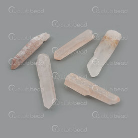 1413-1626-3501 - Semi Precious Stone Pendant Tube approx.35x8mm Quartz 5pcs 1413-1626-3501,Pendants,Semi-precious Stone,montreal, quebec, canada, beads, wholesale
