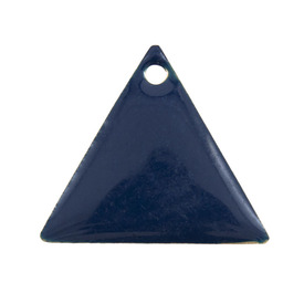 *1413-1903-03 - Metal Pendant Triangle 25MM Navy 10pcs India *1413-1903-03,montreal, quebec, canada, beads, wholesale