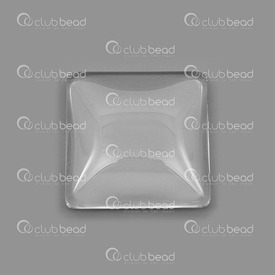 1413-2015-CAB01 - Glass Cabochon Square Clear 20X20XMM 10pcs 1413-2015-CAB01,Cabochons,20MM,Cabochon,Glass,Glass,20MM,Square,Square,Colorless,Clear,China,10pcs,montreal, quebec, canada, beads, wholesale
