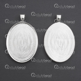 1413-2027-SL - Metal Bezel Cup Pendant 30x40mm Oval Silver 5pcs 1413-2027-SL,5pcs,Metal,Silver,Metal,Bezel Cup Pendant,Oval,30X40MM,Grey,Silver,Metal,5pcs,China,montreal, quebec, canada, beads, wholesale