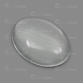 1413-2062-CAB01 - Glass Cabochon Oval 30x40mm Clear 5pcs 1413-2062-CAB01,5pcs,Cabochon,Glass,Glass,30X40MM,Round,Oval,Colorless,Clear,China,5pcs,montreal, quebec, canada, beads, wholesale