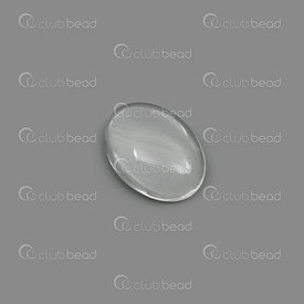 1413-2063-CAB01 - Glass Cabochon Oval 13x18mm Clear 20pcs 1413-2063-CAB01,Cabochons,Glass,Oval,Cabochon,Glass,Glass,13X18MM,Round,Oval,Colorless,Clear,China,20pcs,montreal, quebec, canada, beads, wholesale