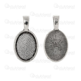 1413-2071-WH - Métal Pendentif Support pour Cabochon 10x14.5mm Oval Nickel Antique 20pcs 1413-2071-WH,Cabochons,Supports à cabochons,Pendentifs,Métal,Bezel Cup Pendant,Oval,10x14.5mm,Gris,Nickel Antique,Métal,20pcs,Chine,montreal, quebec, canada, beads, wholesale
