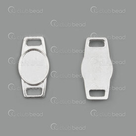 1413-2073-SL - Metal Bezel Cup Link 12.5x15.15mm Oval Silver With 2 loops 10pcs 1413-2073-SL,Pendants,Metal,Metal,Bezel Cup Link,Oval,12.5x15.15mm,Grey,Silver,Metal,With 2 Loops,10pcs,China,montreal, quebec, canada, beads, wholesale