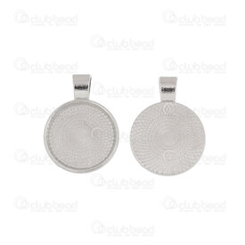 1413-2081-WH - Metal Bezel Cup Pendant 20mm Round Nickel With 3.5mm loop 10pcs 1413-2081-WH,Findings,Nickel,Metal,Bezel Cup Pendant,Round,20MM,Grey,Nickel,Metal,With 3.5mm loop,10pcs,China,montreal, quebec, canada, beads, wholesale
