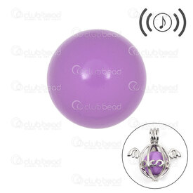1413-2300-17 - Bille Carillon de Métal pour Bola de grossesse Rond 15MM Lilac Sans Trou 1pc 1413-2300-17,Bolas de grossesse,montreal, quebec, canada, beads, wholesale