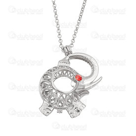 1413-2306-11 - Metal Bola Pregnancy Pendant Chain Necklace 42" Nickel Baby Elephant With Red Rhinestone (15mm and 18mm harmony ball) 1 pc 1413-2306-11,Chains,Necklace with clasp,Metal,Bola Pregnancy Pendant,Chain,Necklace,42",Nickel,1 pc,China,Baby Elephant,With Red Rhinestone,(15mm and 18mm harmony ball),montreal, quebec, canada, beads, wholesale