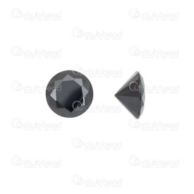 1413-3029 - Crystal Chaton Round Pointed Back 8x5mm Black 1pc  Off Price Policy 1413-3029,1413-30,Chaton,Crystal,8X5MM,Round,Round,Pointed Back,Black,Black,China,1pc,Off Price Policy,montreal, quebec, canada, beads, wholesale