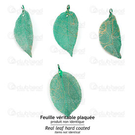 1413-5011-01GR - Metal Pendant Hard Coated Real Leaf Assorted Appearance App. 69x34mm Green With Golden Lines 1pc 1413-5011-01GR,Pendants,Metal,Pendant,Hard Coated Real Leaf,Metal,Metal,App. 69x34mm,Leaf,Assorted Appearance,Green,Green,With Golden Lines,China,1pc,montreal, quebec, canada, beads, wholesale