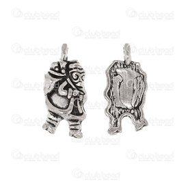 1413-5017-01 - Christmas Metal charm Santa Claus 13x10mm Nickel 20pcs 1413-5017-01,Clearance by Category,Metal,montreal, quebec, canada, beads, wholesale