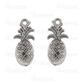 1413-5119-01 - Fruit Metal charm Pineapple 21x10mm Nickel 20pcs 1413-5119-01,Charms,Metal,montreal, quebec, canada, beads, wholesale