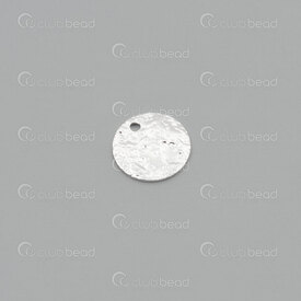 1413-5159-SL - Brass Charm Plate Round 10x0.8mm Hammered 1mm hole Nickel 20pcs 1413-5159-SL,Charms,montreal, quebec, canada, beads, wholesale