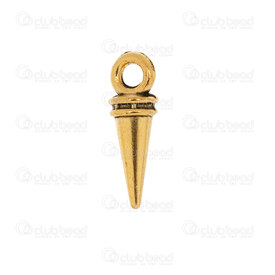 1413-5162-13GL - Metal Breloque Pique 13x4mm avec Boucle Couleur Or 50pcs 1413-5162-13GL,Breloques,Métal,montreal, quebec, canada, beads, wholesale