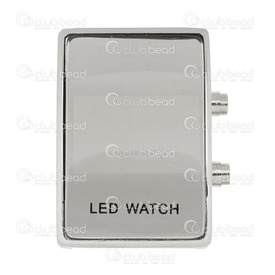 1500-1003-001 - Watch Face Digital 39X27MM Rectangle Nickel 1pc !BATTERY NOT INCLUDED! 1500-1003-001,montreal, quebec, canada, beads, wholesale
