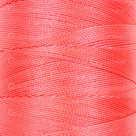 1601-0231-0.5017 - Polyester Beading Thread 0.50mm Neon Rose 480m Spool 1601-0231-0.5017,0.50mm,Polyester,Beading,Thread,0.50mm,Rose,Neon,480m Spool,China,montreal, quebec, canada, beads, wholesale