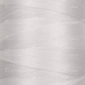 1601-0231-0.503 - Polyester Beading Thread 0.50mm White 480m Spool 1601-0231-0.503,0.50mm,Polyester,Beading,Thread,0.50mm,White,480m Spool,China,montreal, quebec, canada, beads, wholesale