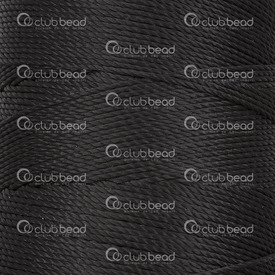 1601-0231-01 - Polyester Beading Thread 1mm Black 230m Spool 1601-0231-01,Polyester,Beading,Thread,1mm,Black,230m Spool,China,montreal, quebec, canada, beads, wholesale