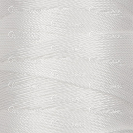 1601-0231-03 - Polyester Beading Thread 1mm White 230m Spool 1601-0231-03,ELASTIQUE,1mm,Polyester,Beading,Thread,1mm,White,230m Spool,China,montreal, quebec, canada, beads, wholesale