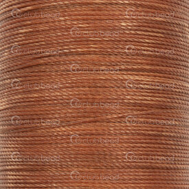 1601-0232-0.509 - Kint Polyester Waxed Thread 6 Strands 0.55mm Medium Brown Ideal for leather 35m Spool 1601-0232-0.509,Weaving,Threads,Polyester,Waxed,Thread,6 Strands,0.55mm,Brown,Medium,35m Spool,China,Kint,Ideal for leather,montreal, quebec, canada, beads, wholesale
