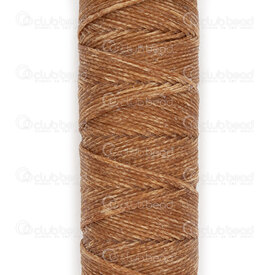 1601-0233-0.803 - Polyester Waxed Thread Flat 0.8mm Medium Brown 50m Spool 1601-0233-0.803,Weaving,Threads,Polyester,Waxed,Thread,Flat,0.8mm,Brown,Medium,50m Spool,China,montreal, quebec, canada, beads, wholesale