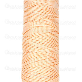 1601-0233-T0.603 - Fil Ciré Polyester Torsade Rond Rose Pale 0.6mm (630D) Bobine de 70m 1601-0233-T0.603,Thread,montreal, quebec, canada, beads, wholesale