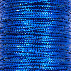 1601-0240-0103 - Polyester Lurex Style Cord Shiny 1mm Metallic Blue 23m Spool 1601-0240-0103,Nylon,Polyester,Lurex Style,Cord,Shiny,1mm,Blue,Metallic,23m Spool,China,montreal, quebec, canada, beads, wholesale