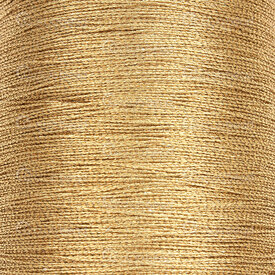 1601-0250-0301 - Nylon Cord 0.4mm Gold 3 Twisted Thread 180m Roll 1601-0250-0301,Torsade,montreal, quebec, canada, beads, wholesale