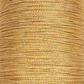 1601-0250-0601 - Nylon Cord 0.6mm Gold 6 Twisted Thread 120m Roll 1601-0250-0601,Threads and Cords,Nylon,montreal, quebec, canada, beads, wholesale
