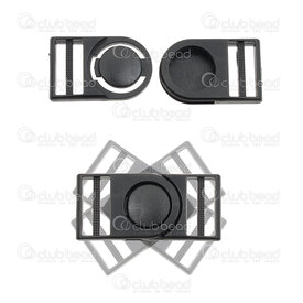 1602-0120-CLASP11 - Plastic Clasp Buckle 40x18x6mm Black Tilt Hole width 15x2.5mm 10 sets 1602-0120-CLASP11,Findings,Clasps,Plastic,Clasp,Buckle,40x18x6mm,Black,Black,Plastic,Tilt,10 sets,China,Hole width 15x2.5mm,montreal, quebec, canada, beads, wholesale