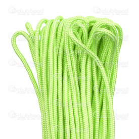1602-0121-23 - Nylon Braided Cord Paracord Style 2mm Green 100 Yards 1602-0121-23,montreal, quebec, canada, beads, wholesale