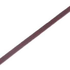 1602-0300-07 - Suedette Cord 1.4mmX3mm Burgundy 10 Yard 1602-0300-07,montreal, quebec, canada, beads, wholesale