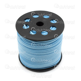 1602-0300-29 - Cordon Suédine 1.5x3mm App. 6.2mm Bleu Ciel 100vg (91m) 1602-0300-29,1.5x3mm,Suèdine,Cordons,1.5x3mm,Blue Sky,100yd (91m),Chine,montreal, quebec, canada, beads, wholesale
