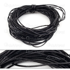 1602-0410-09S - Leather Cord Square 1mm Black 10m (32.8ft) 1602-0410-09S,1mm,Leather,Cord,Square,1mm,Black,10m (32.8ft),China,montreal, quebec, canada, beads, wholesale