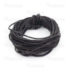 1602-0412-09T - Leather Cord Aged 2mm Black 9m (29.5ft) 1602-0412-09T,Leather,Leather,Cord,Aged,2MM,Black,9m (29.5ft),China,montreal, quebec, canada, beads, wholesale