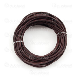 1602-0412-19 - Leather Cord 2mm Antique Dark Brown 10m (32.8ft) 1602-0412-19,Threads and Cords,Leather,Leather,Cord,2MM,Dark Brown,Antique,10m (32.8ft),China,montreal, quebec, canada, beads, wholesale