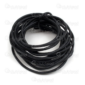 1602-0414-09 - Leather Cord 3mm Black 10m Roll 1602-0414-09,Black,Leather,Leather,Cord,3MM,Black,10m Roll,China,montreal, quebec, canada, beads, wholesale