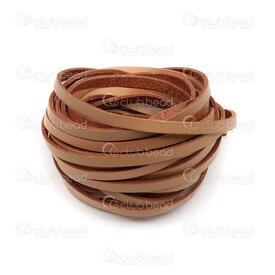 1602-0421-01 - Leather Flat Cord 5x2mm Natural 4.5m (5yd) 1602-0421-01,Leather,Leather,Flat,Cord,5X2MM,Natural,4.5m (5yd),China,montreal, quebec, canada, beads, wholesale