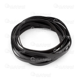 1602-0424-01 - Leather Flat Cord 10x2mm Black 5m (16.4ft) 1602-0424-01,Black,Leather,Leather,Flat,Cord,10X2MM,Black,5m (16.4ft),China,montreal, quebec, canada, beads, wholesale