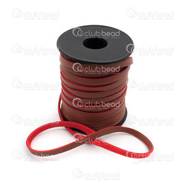 1602-0435-01 - PU flat cord, 6MM midium brown 20meter/roll ??? 1602-0435-01,montreal, quebec, canada, beads, wholesale
