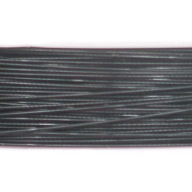 A-1603-0102-45 - Beaders' Choice Stainless Steel Tiger Tail .018 Black 100m Roll A-1603-0102-45,Metallic wires,Tigertail,Other,Stainless Steel,Tiger Tail,.018,Black,100m  Roll,China,Beaders' Choice,montreal, quebec, canada, beads, wholesale