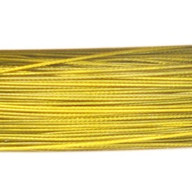 A-1603-0106-45 - Beaders' Choice Tiger Tail Acier Inoxydable .018 Or Moyen Rouleau de 100m A-1603-0106-45,Acier Inoxydable,Tiger Tail,.018,Or,Moyen,Rouleau de 100m,Chine,Beaders' Choice,montreal, quebec, canada, beads, wholesale